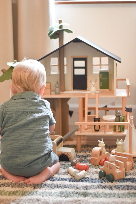Sweetest little wood tree house for all the farm animals! 

#LTKbaby #LTKkids