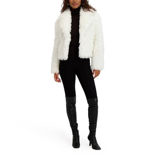 Kensie Women's Outerwear Coat, Ivory Soft, Large | Amazon (US)