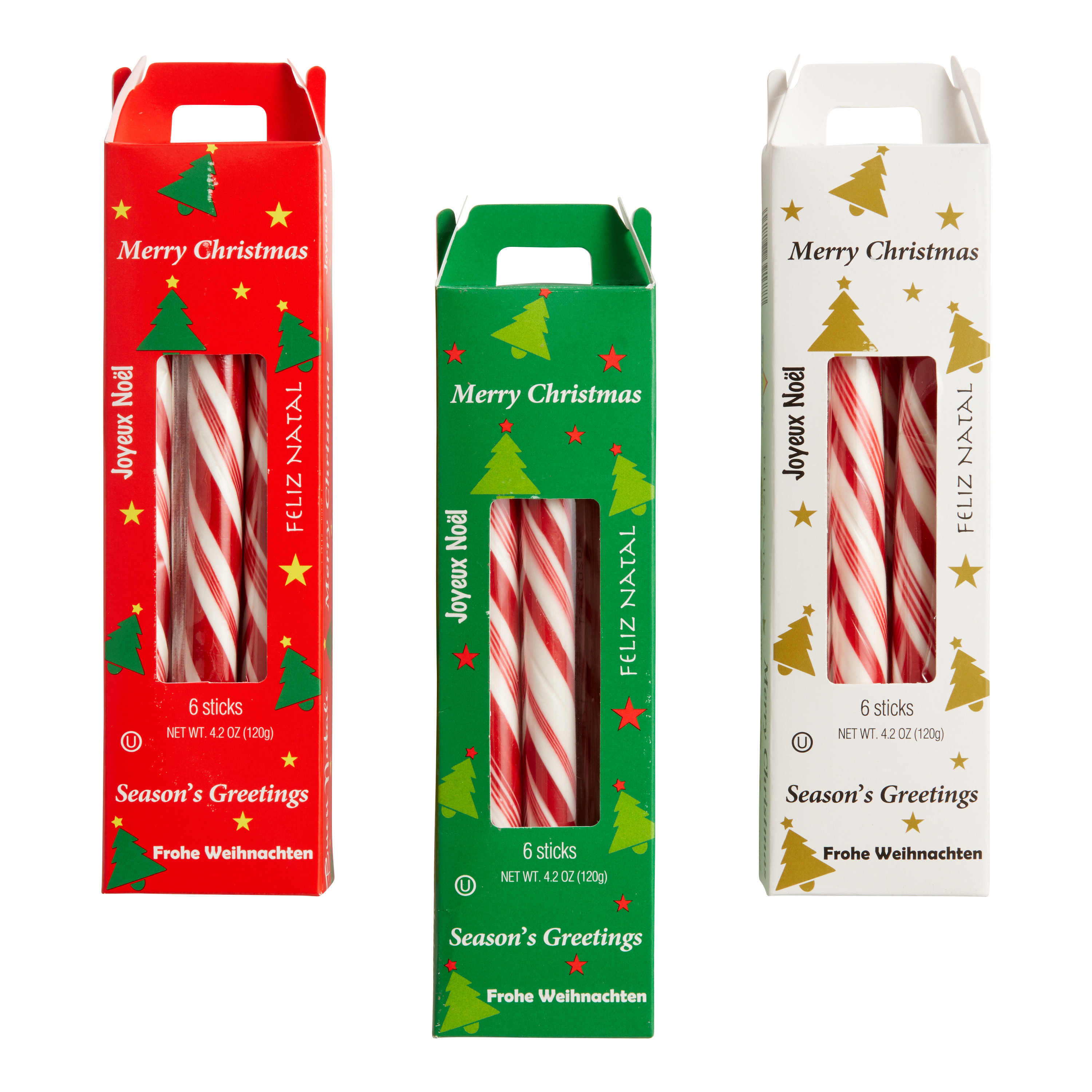 6 Pack Atkinson Peppermint Sticks Set of 3 | World Market