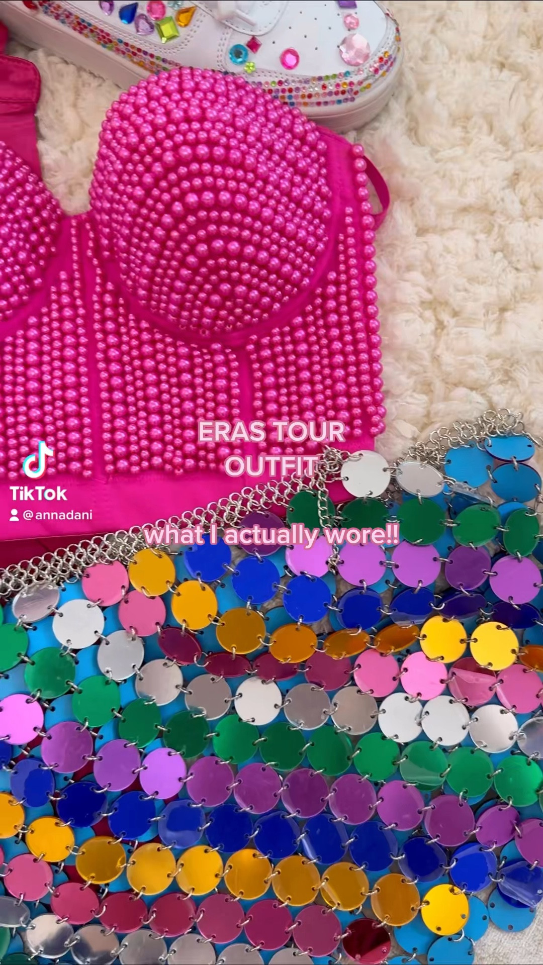 Taylor swift eras outfit disco skirt wrap eras outfit lover 
Pink corset beaded amazon Taylor swift outfit festival outfit 

#LTKstyletip #LTKunder100 #LTKitbag