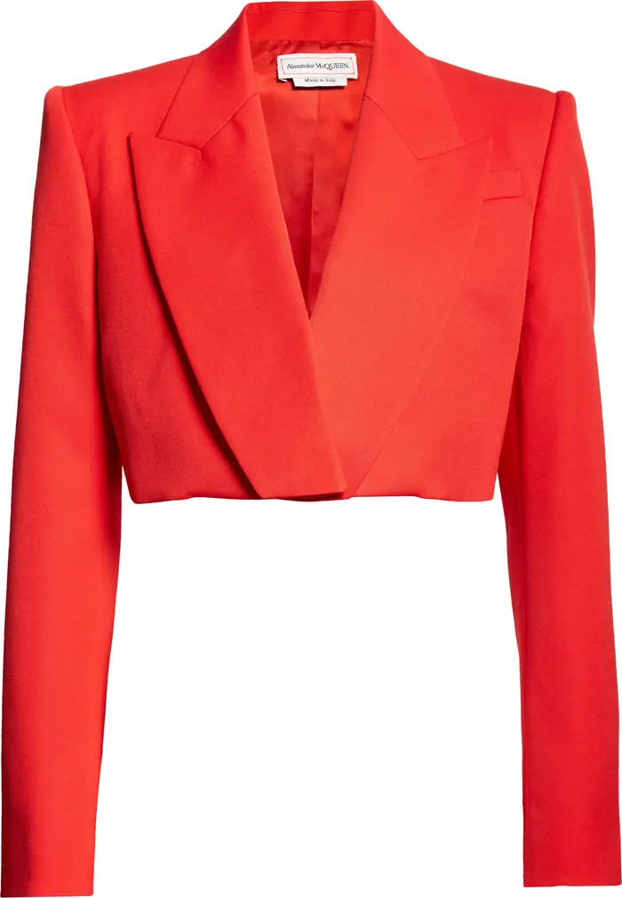 Wool Crop Tuxedo Jacket | Nordstrom
