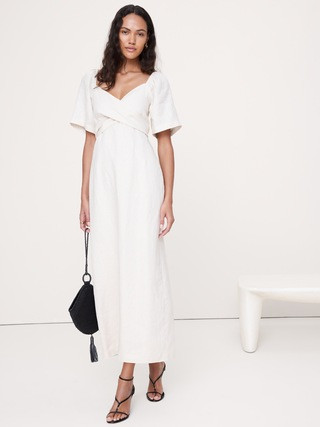Linen Sweetheart Maxi Dress | Banana Republic (US)