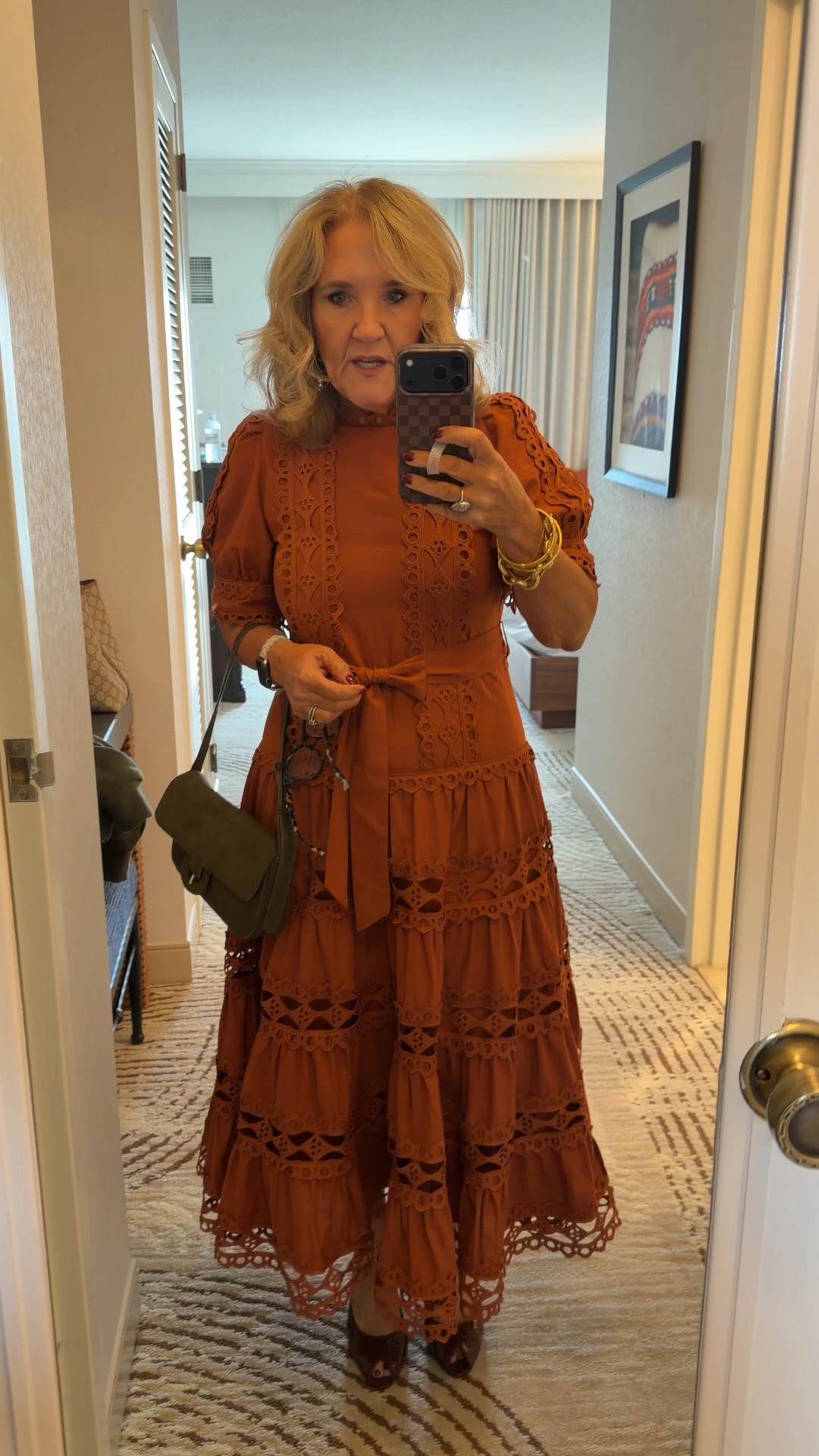 Gorgeous dress! Heading to the religious portion of the wedding. 
This dress does run small. I am in a medium, and it’s fairly snug. I’ll link the shape where I ended up wearing that’s actually very comfortable. Built-in bra. This is all you have to wear underneath.
15% off Avara with code NANETTE15 on one order

#LTKOver40 #LTKWedding #LTKootd