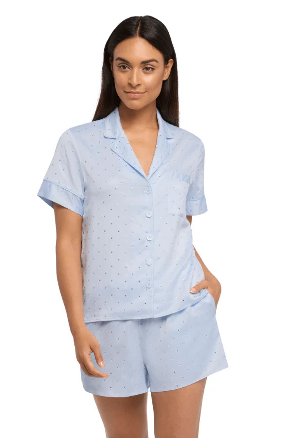 Kauai Shortie PJ Set - Blue | Chérie Amour