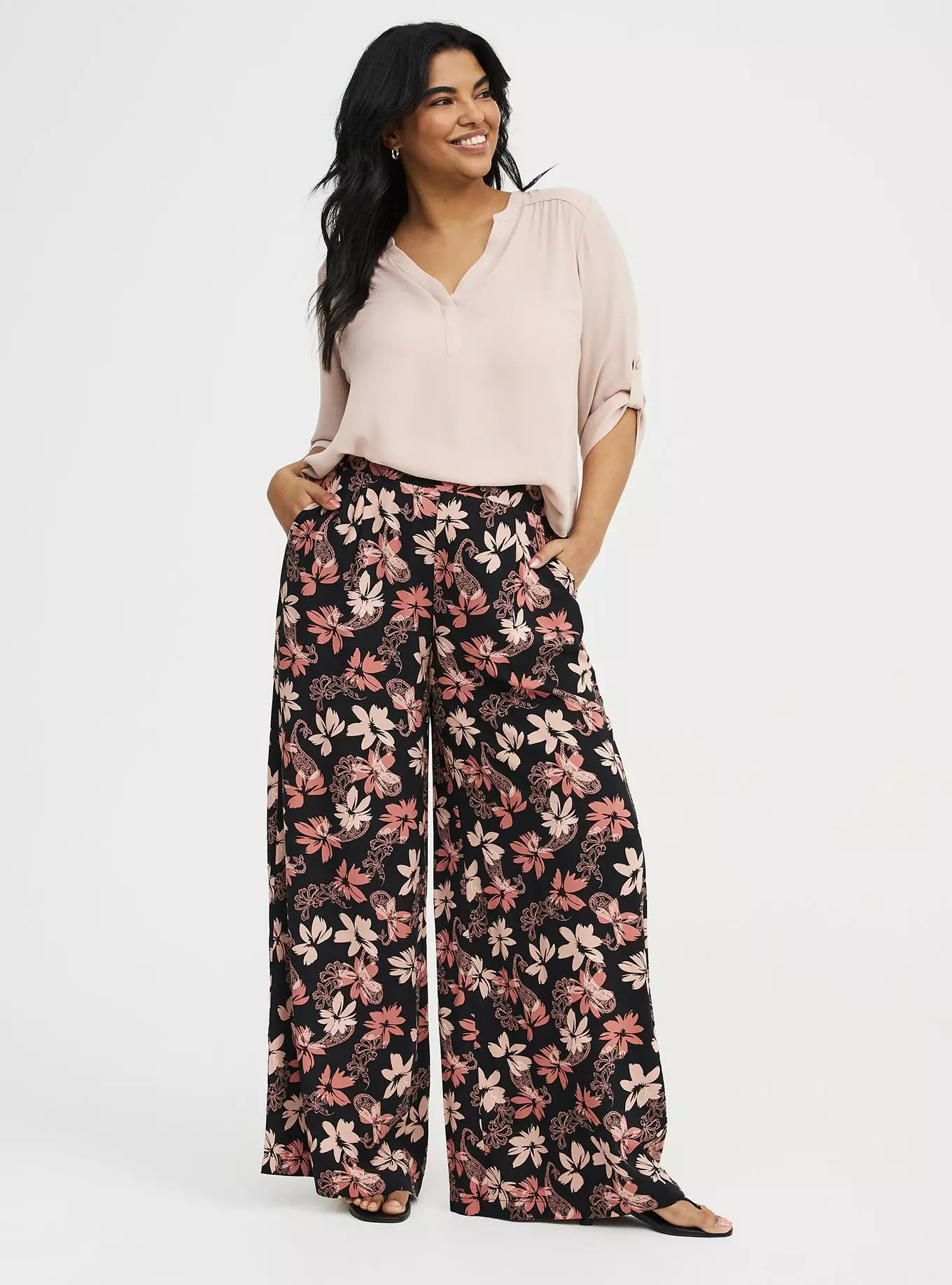 High-Rise Pull-On Wide-Leg Pant | Torrid (US & Canada)