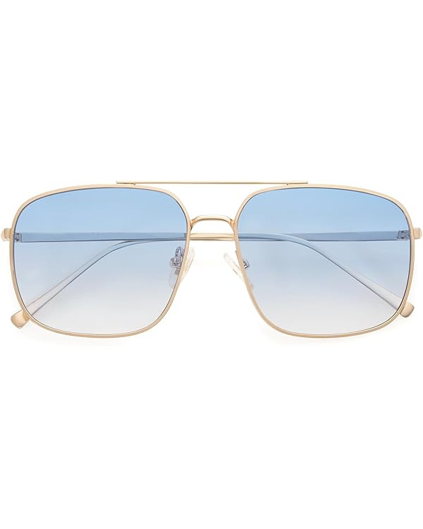 SOJOS Retro Square Aviator Sunglasses Womens Mens Aesthetic Y2k Light Lens Shades SJ1176 | Amazon (CA)