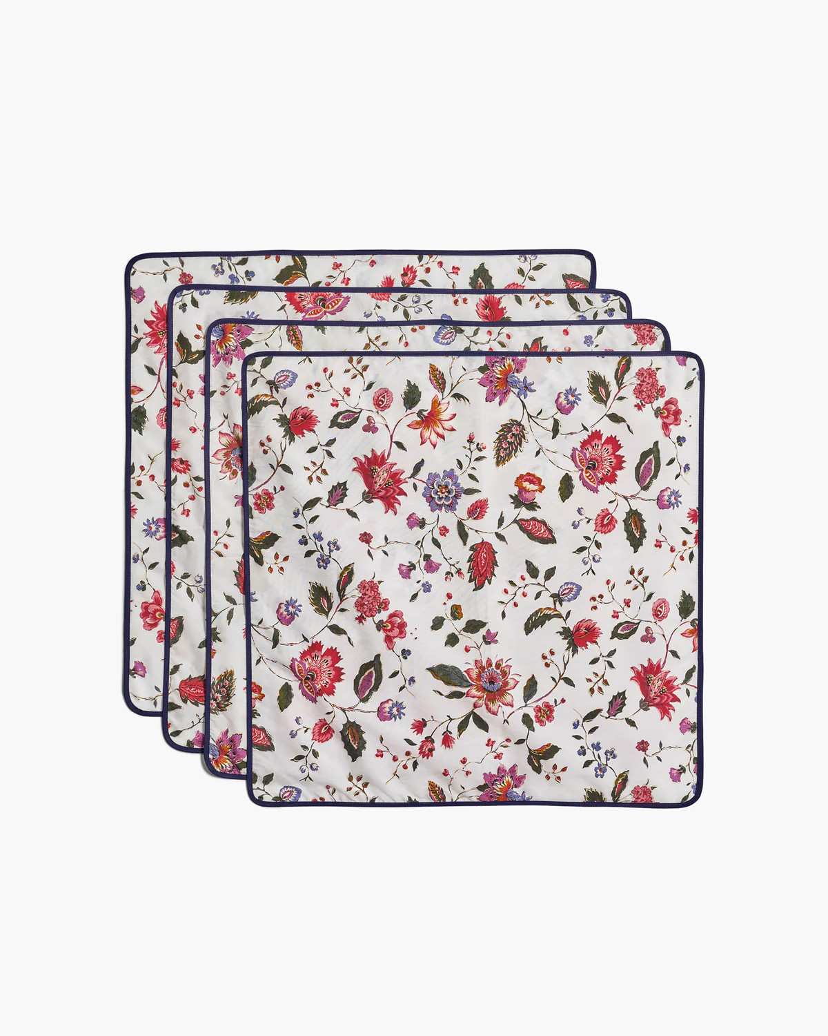Cotton Poplin Dinner NapkinsJacobean Floral | Rose Room US