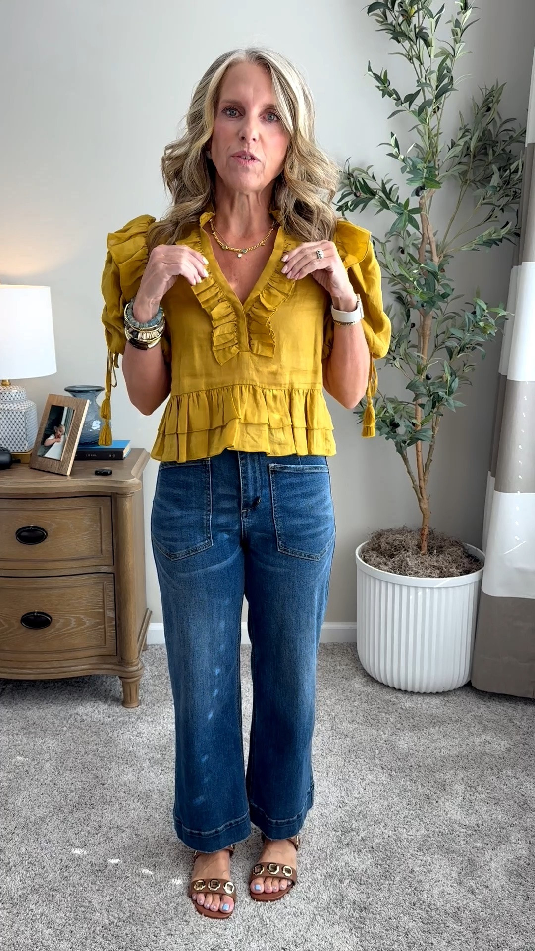 It doesn’t get any cuter than this for hot fall and that’s what we have today. Wearing XS top and 4 jeans. 
Use COAST20 on Allie + Bess

#LTKootd #LTKgrwm #LTKOver40