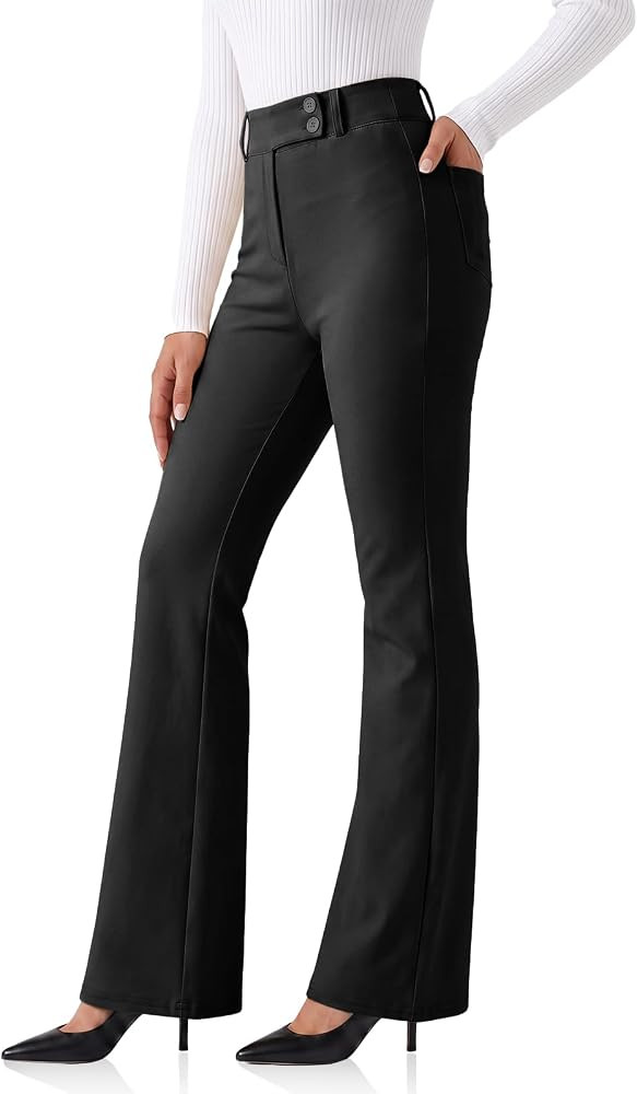 Cicy Bell Women High Waisted Stretchy Dress Work Pants Business Trousers | Amazon (US)