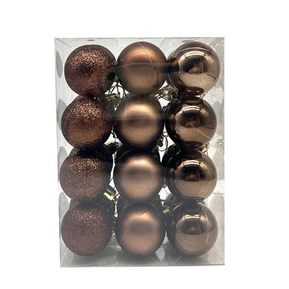 HomeDM 24 Pcs Christmas Balls Ornaments for Xmas Tree Shatterproof Christmas Holiday Decor Hangin... | Walmart (US)