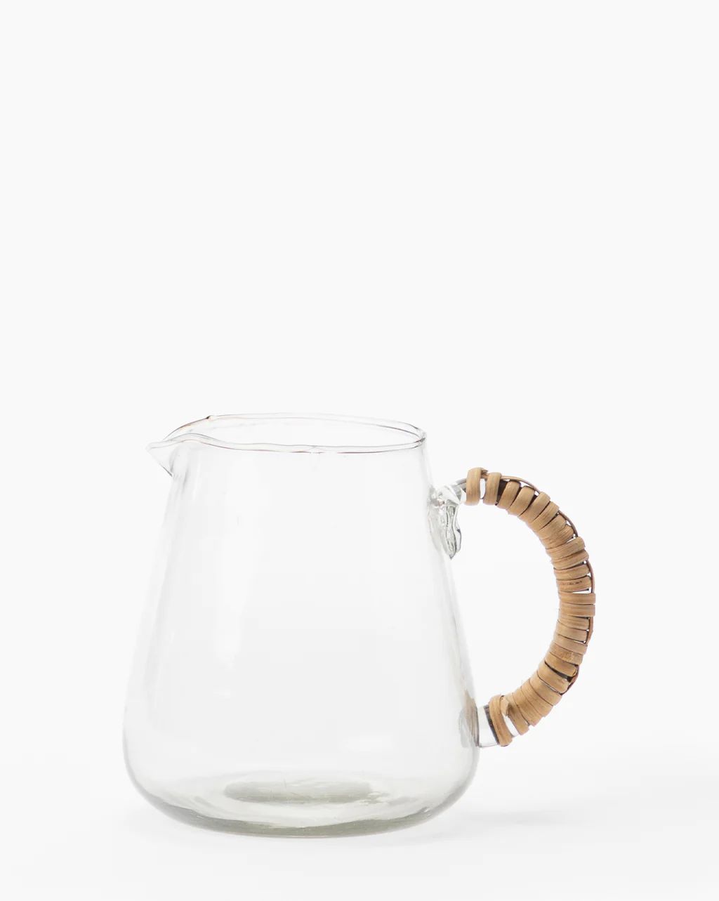 Wicker Handled Glass Pitcher | McGee & Co.
