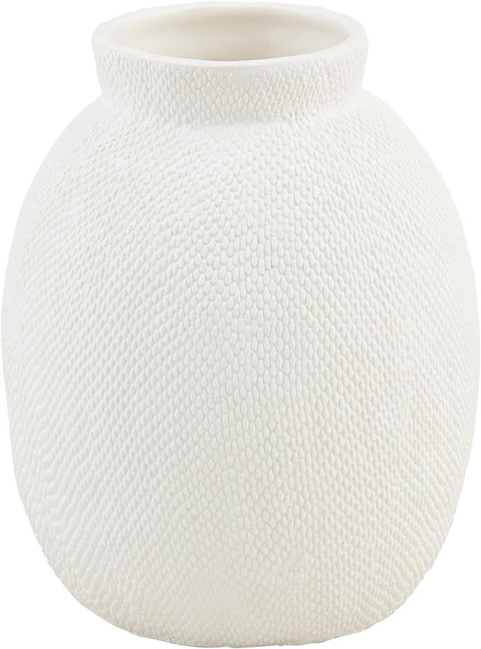 Mud Pie Short Pressed Textured Vase; 8" x 9" Dia | Amazon (US)