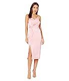 cupcakes and cashmere Women's Aquila Satin Wrap Dress with Slit, Peony, 2 | Amazon (US)