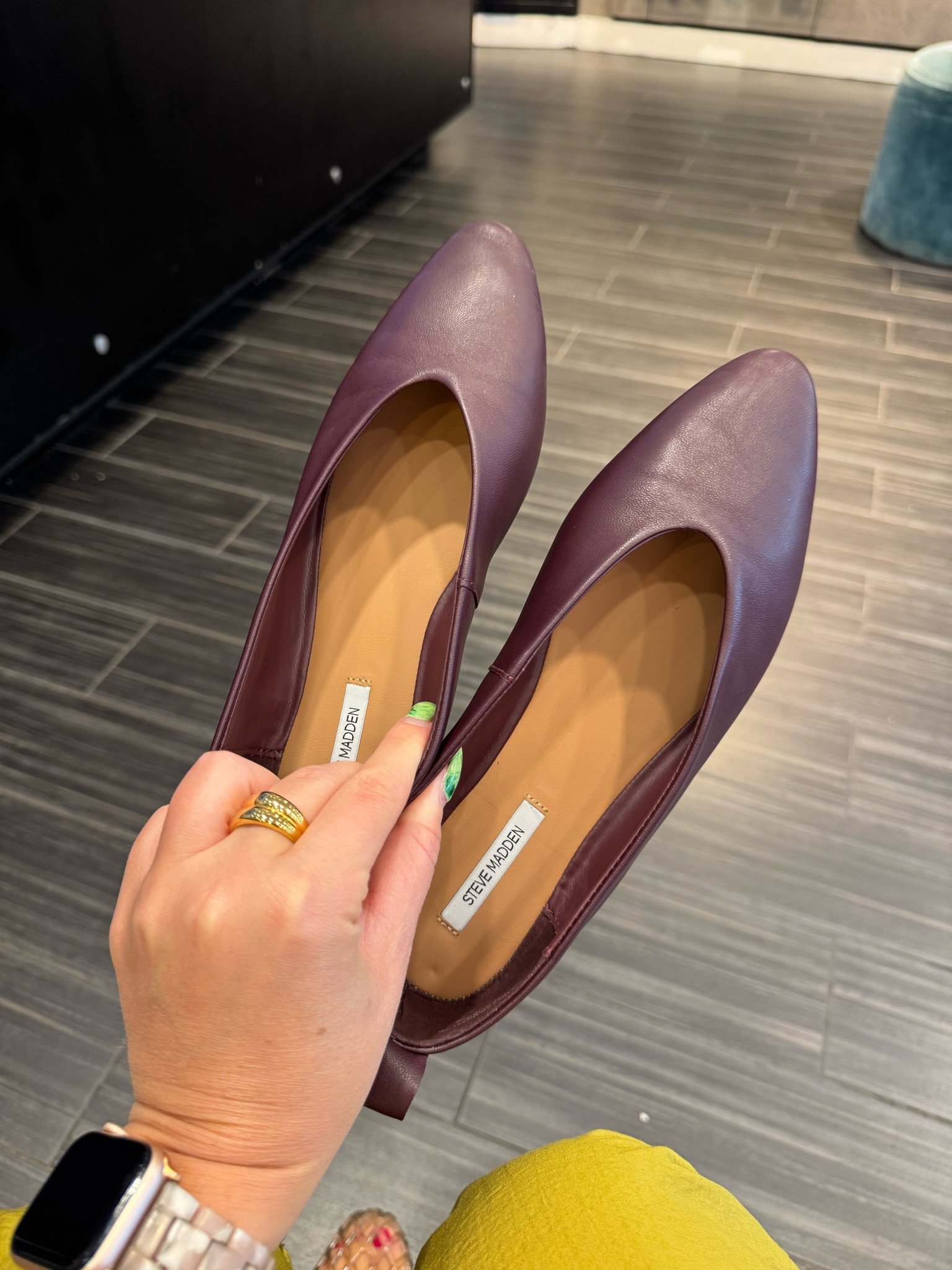 love the shape of these flats. size down I normally wearing a 8 1/2 or 9, but these are an 8. also amazing for wide feet. fall shoes, fall flats. 

 #LTKSeasonal #LTKOver40 #LTKMidsize