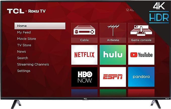 TCL 55S425 55 inch 4K Smart LED Roku TV (2019) | Amazon (US)
