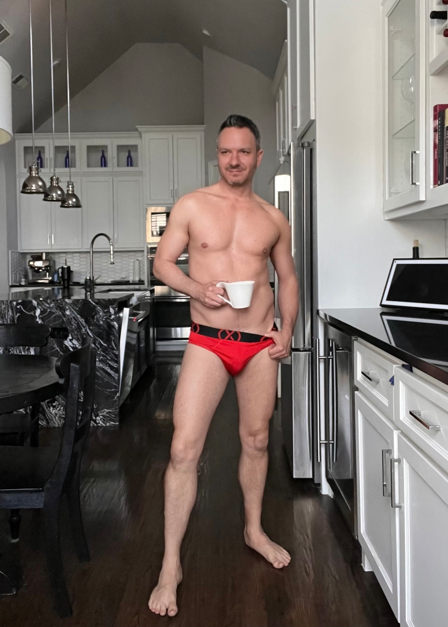 Ready to start the day but first coffee ( in comfortable briefs of course!)

#LTKMens #LTKmorningroutine #LTKOver40