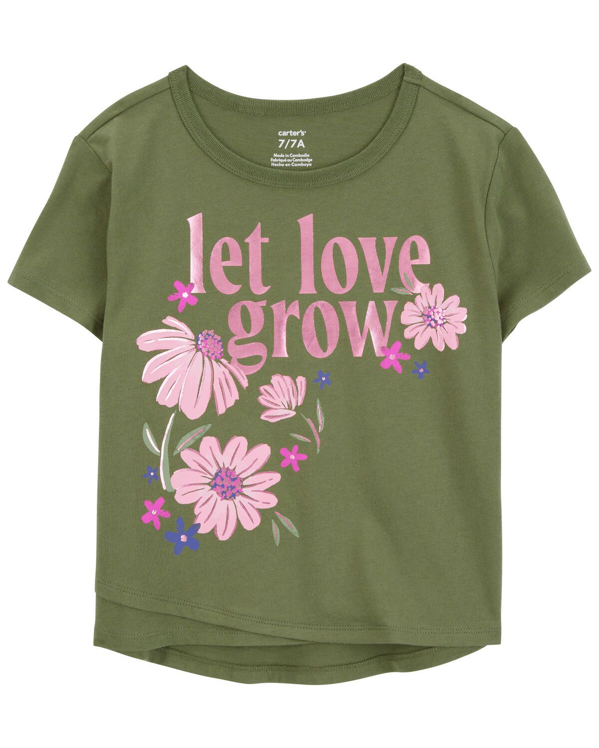 Kid Let Love Grow Floral Graphic Tee - Carter's | Carter's | Carter's Inc