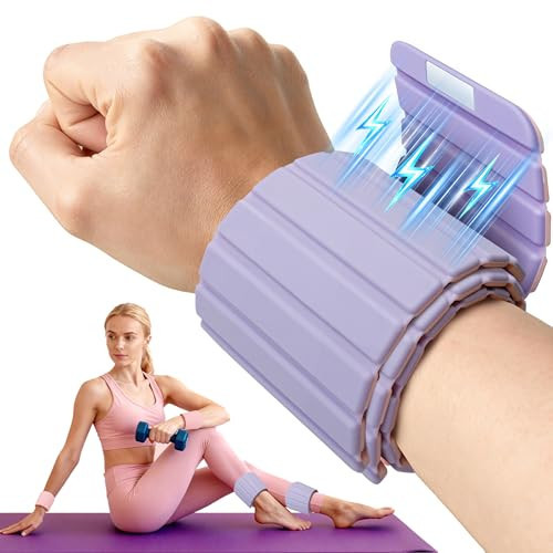 Redlake Weighted Bangles, Wrist Weights & Ankle Weights 2 Packs – Adjustable, Silicone Waterproof, Non-Slip, Easy Wear for Women & Men | 2 lbs (1 lb Each) Weighted Arm Bands for Pilates, Yoga, Running & Walking | Amazon (US)