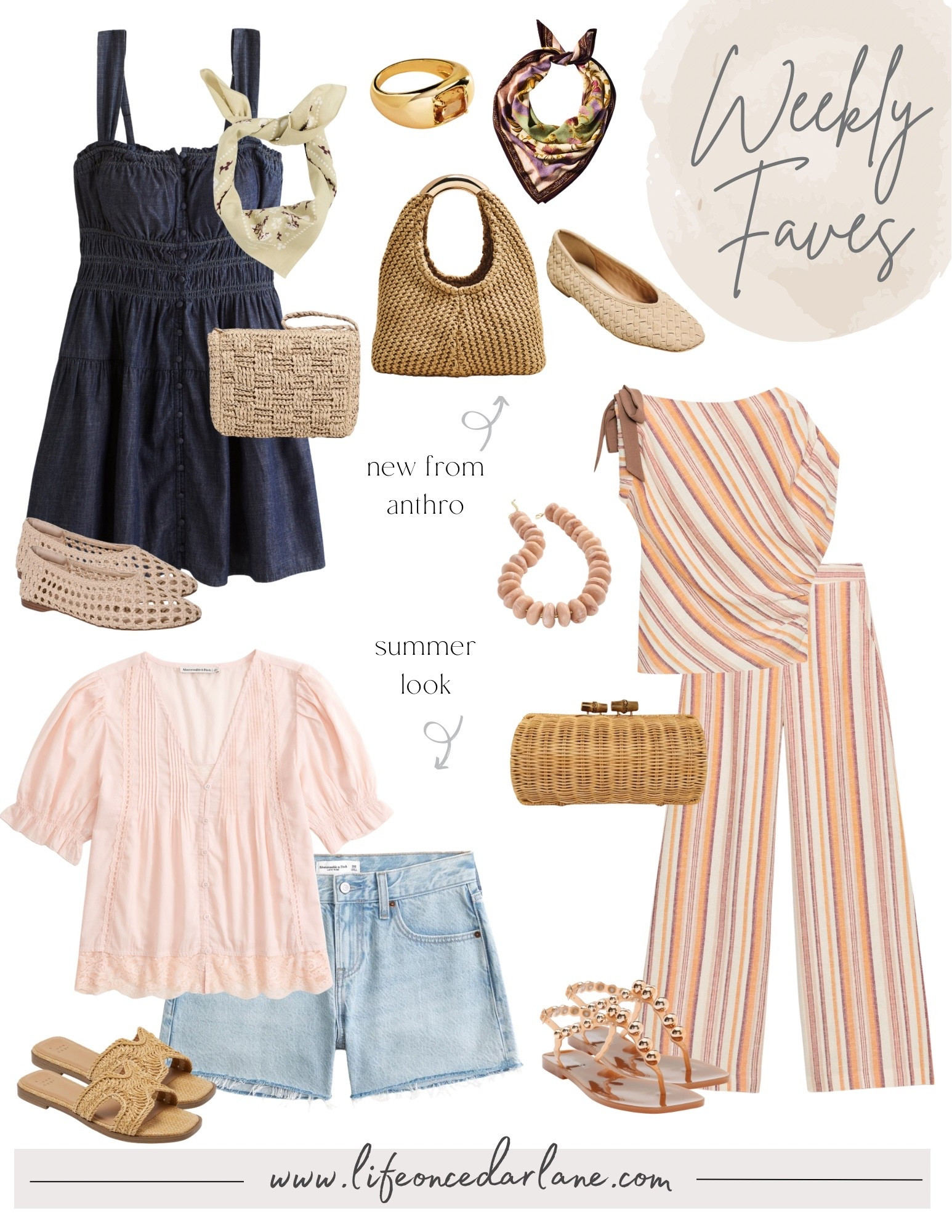 Weekly Faves- check out what we are loving! From new arrivals, sales, fashion and more! Loving these new arrivals from Anthro, Zara summer look & cute summer Abercrombie dress!

#LTKOver40 #LTKmomlife #LTKTravel