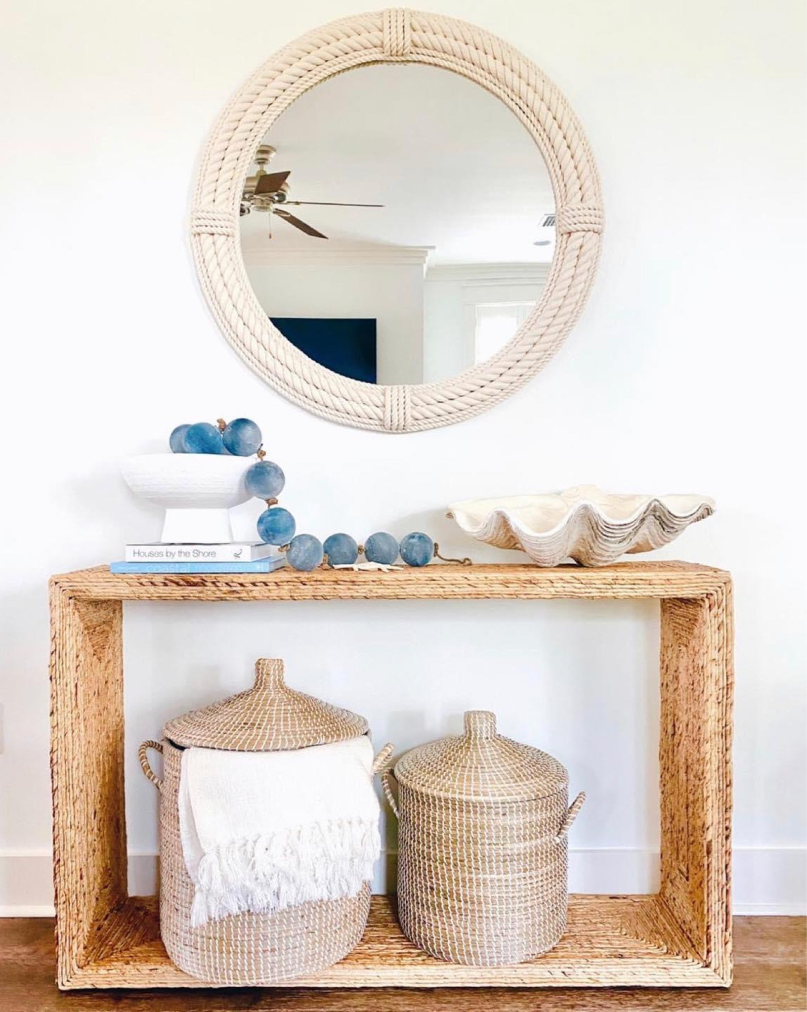 Coastal console table decor, modern coastal home decor, home furnishings

#LTKsalealert #LTKhome #LTKSeasonal