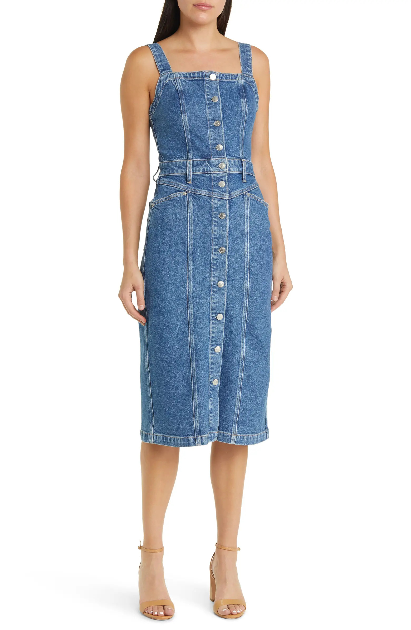 Rails Malibu Denim Midi Dress | Nordstrom | Nordstrom