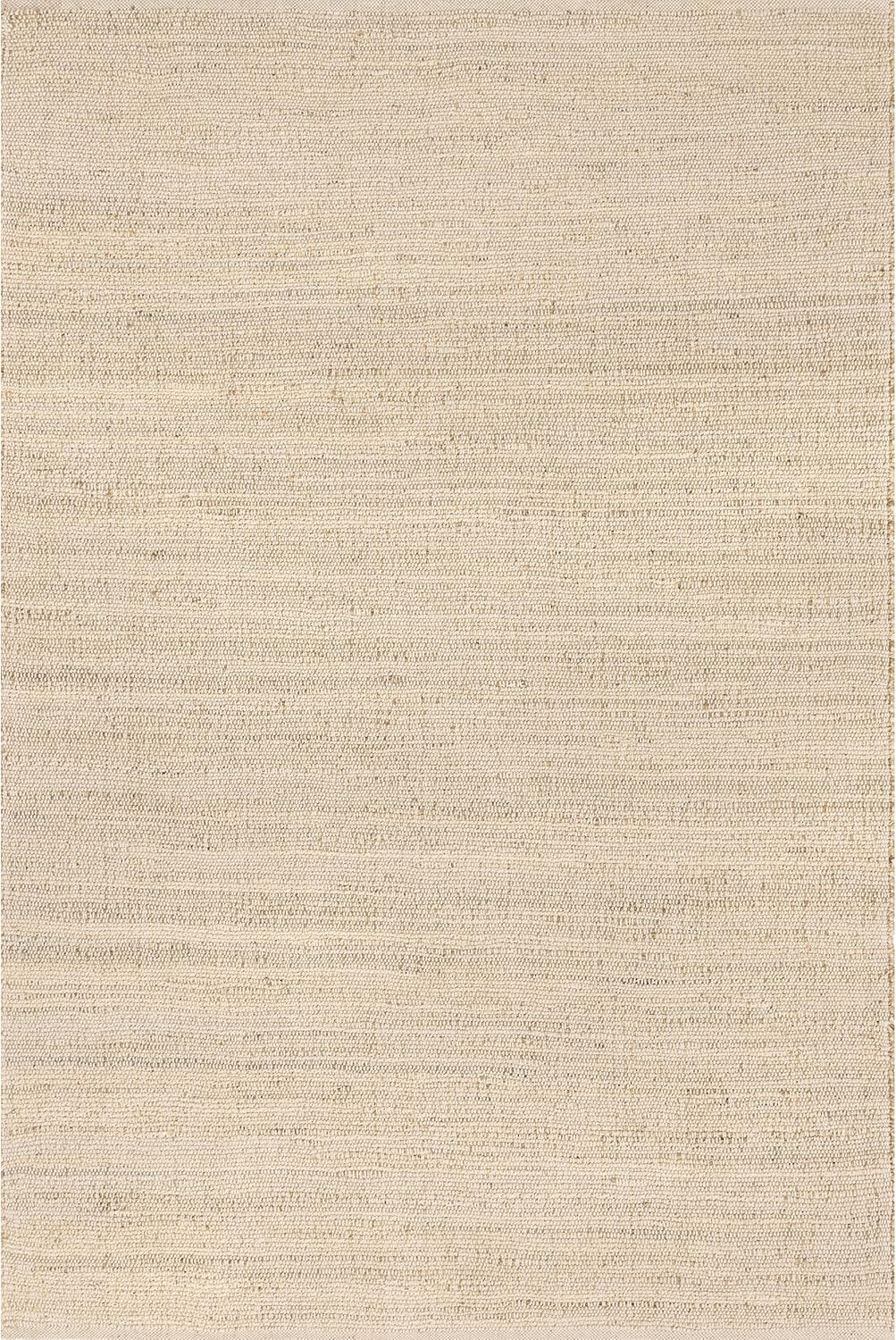 nuLOOM 5x8 Elfriede Jute & Cotton Hand Woven Area Rug, Natural, Solid Rustic Farmhouse Style, Wea... | Amazon (US)