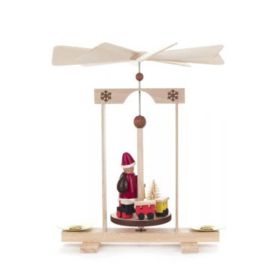 Santa with Train Dangling Pyramid Gift Decoration | Wayfair North America