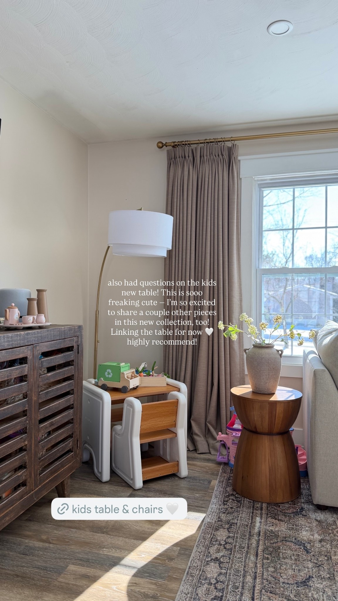 also had questions on the kids new table! This is sooo freaking cute — I’m so excited to share a couple other pieces in this new collection, too! Linking the table for now 🤍 highly recommend!