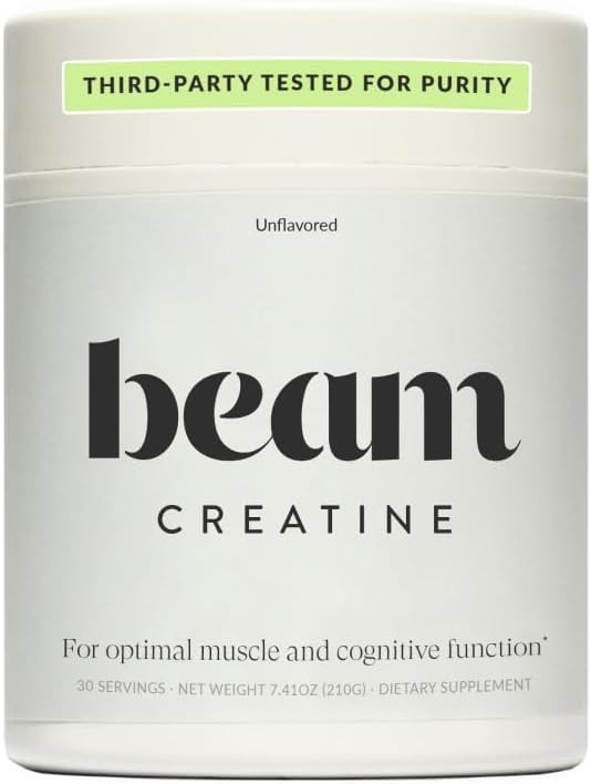 Beam Creatine Powder, Third Party Tested, Micronized Creatine Monohydrate Supplement, Creatine fo... | Amazon (US)