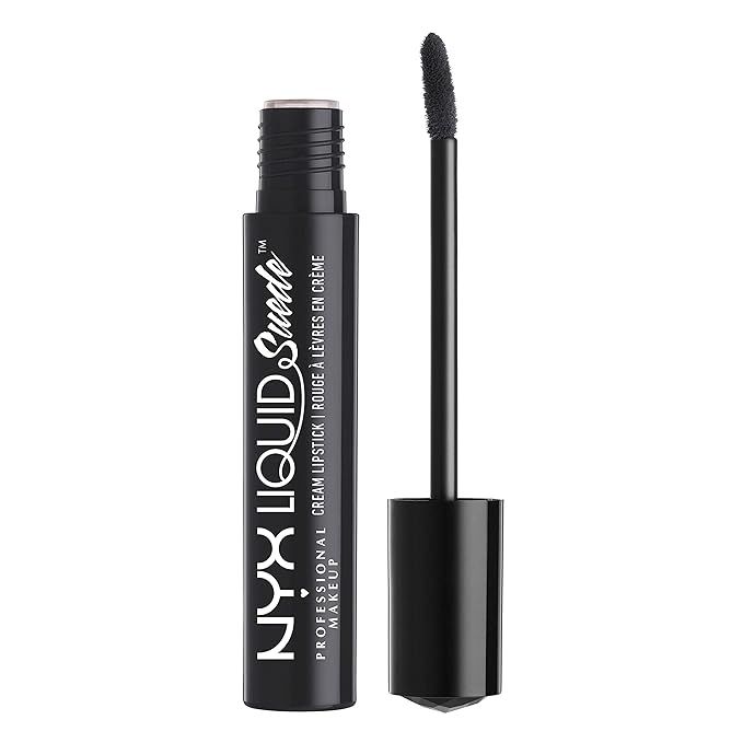 NYX PROFESSIONAL MAKEUP Liquid Suede Cream Lipstick - Alien (Black) | Amazon (US)