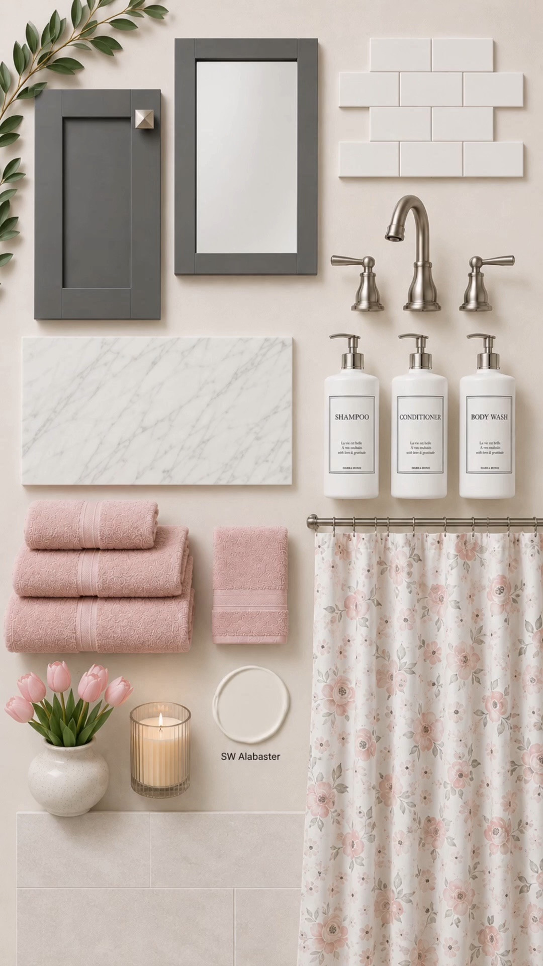 Girls’ bathroom renovation in progress! 🤍

We’re giving these bathrooms a fresh update without starting from scratch. Instead of replacing everything, we’re keeping the classic white subway tile shower and gray vanity, then completely changing the feel with:

✨ Sherwin-Williams Alabaster walls
🌸 Soft pink accents
🌿 Floral decor
🤍 Warm textures
🪞 Timeless finishes

It’s amazing how a few thoughtful updates can transform a kids’ bathroom into a space that feels softer, more elevated, and ready to grow with them.

I’ve linked the decor, accessories, and design inspiration we’re using for this bathroom remodel!

#LTKHome #LTKSaleAlert