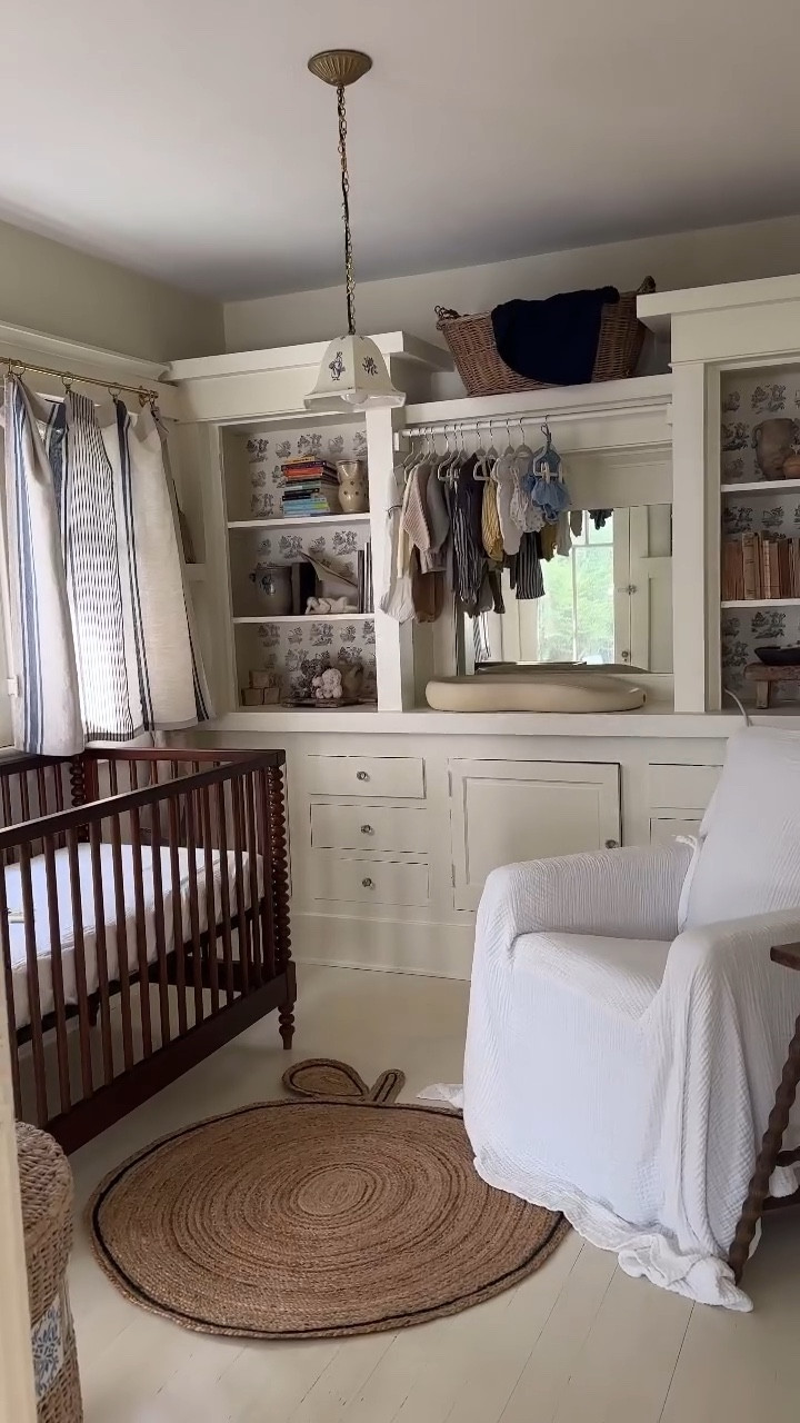 His first words better be french blue #nursery #babyboy #nurseryinspo #vintagehome
