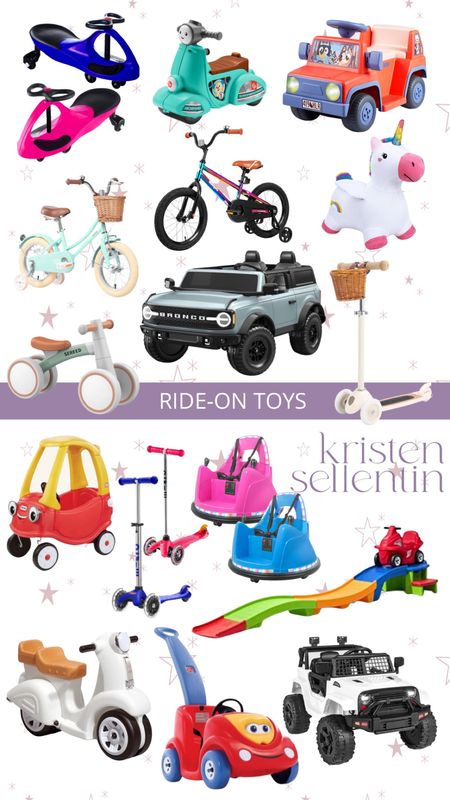 Gift Guide : Ride On Toys for Toddlers 

#giftguide #toddler #toddlers #toddlergifts #rideontoys #bike #scooter #christmas #christmasgifts #family 

#LTKGiftGuide #LTKkids #LTKfamily