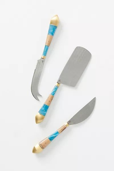 Zosma Cheese Knives, Set of 3 | Anthropologie (US)