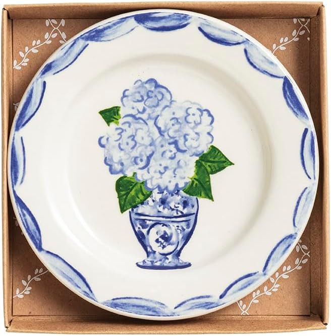 Mud Pie Ceramic Hydrangea Tidbit Plate | Amazon (US)