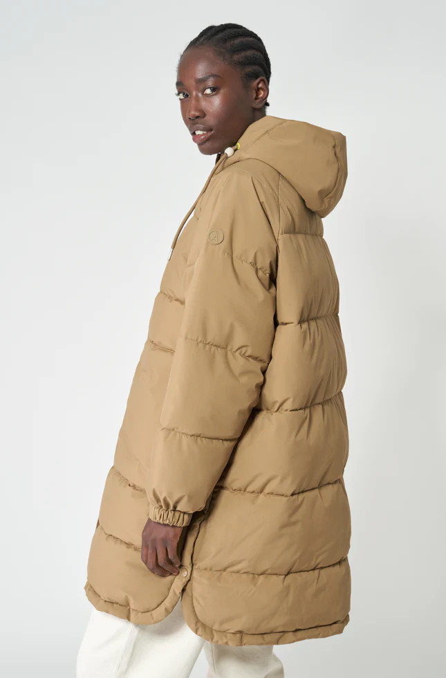 Lumi Puffer Coat in Elmwood Tan | Tanta Wear