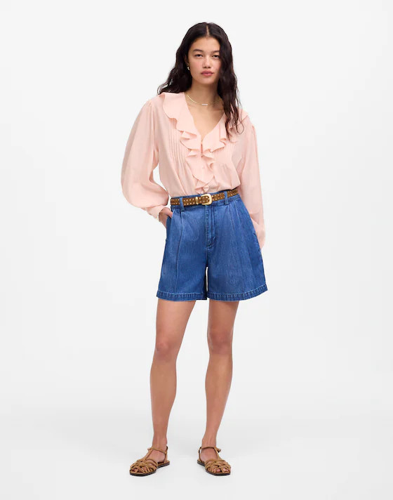 The Harlow Superwide Jean Short: Airy Denim Edition | Madewell