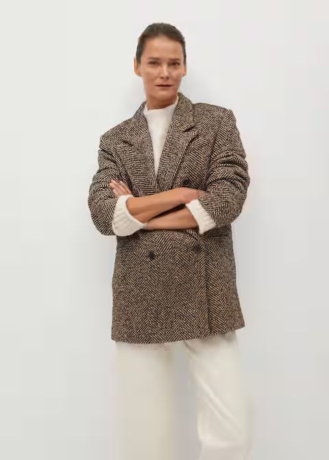 Blazer style coat | MANGO (US)