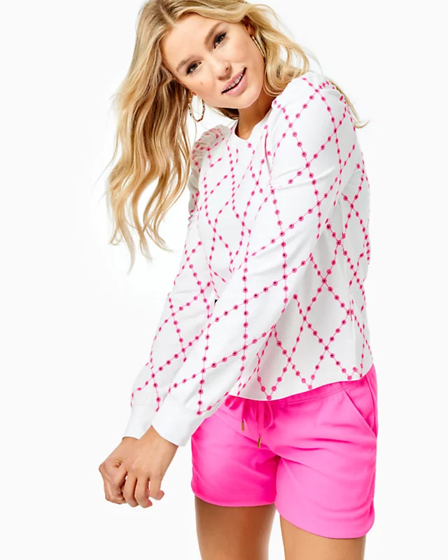 Jansen Eyelet Sweatshirt | Lilly Pulitzer