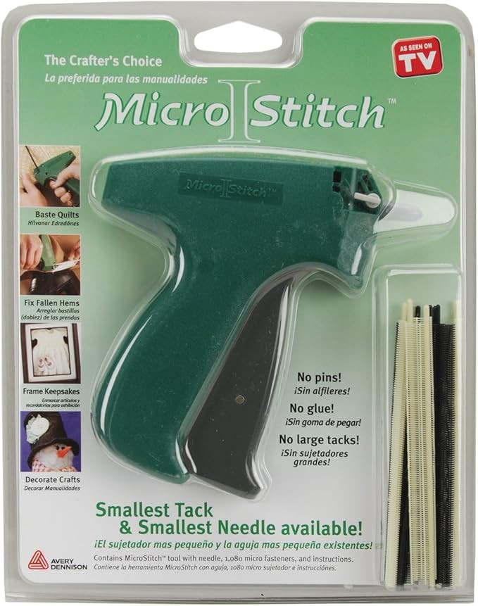 MicroStitch Tagging Gun Kit – Includes 1 Needle, 540 Black Fasteners & 540 White Fasteners (Sta... | Amazon (US)