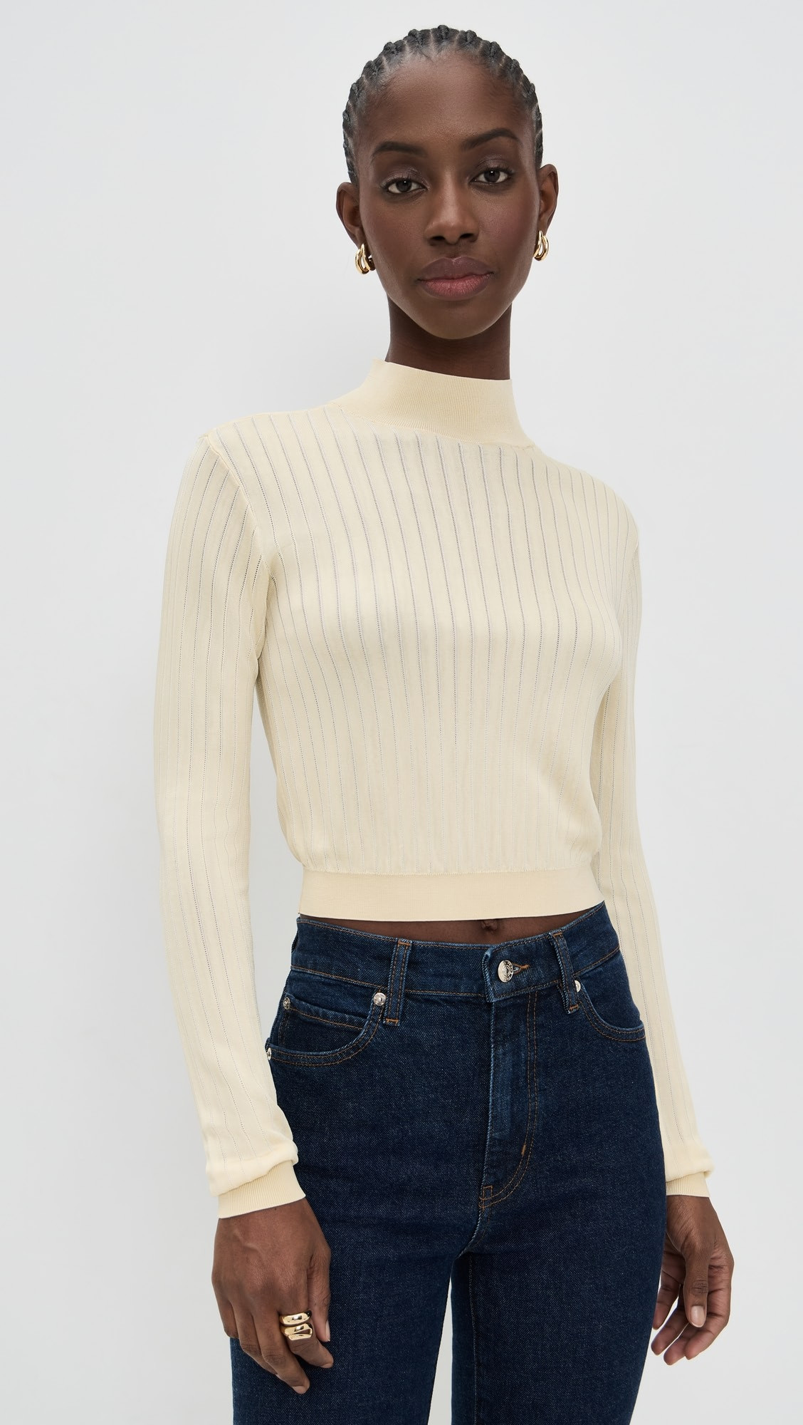 The Crop Fitted Turtleneck | Shopbop