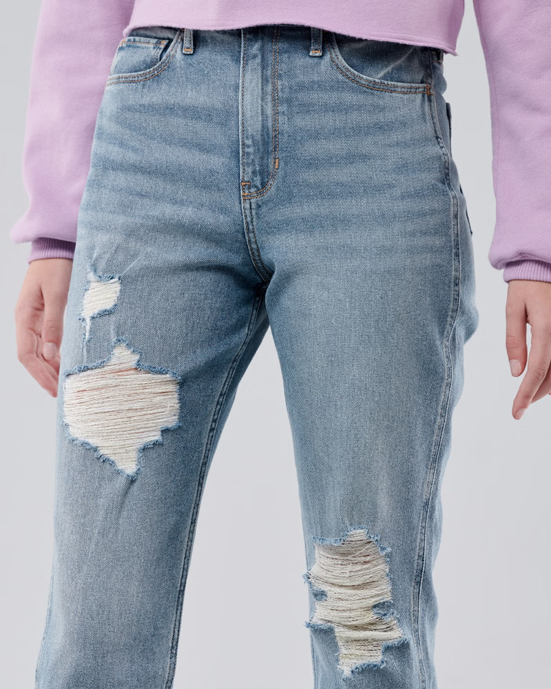 Ultra High-Rise Mom Jeans | Hollister (US)
