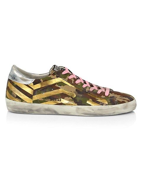 Super Star Gold Camo Sneakers | Saks Fifth Avenue