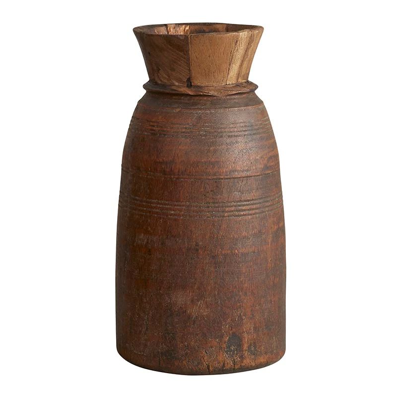 Large Wooden Vintage Vase | APIARY by The Busy Bee