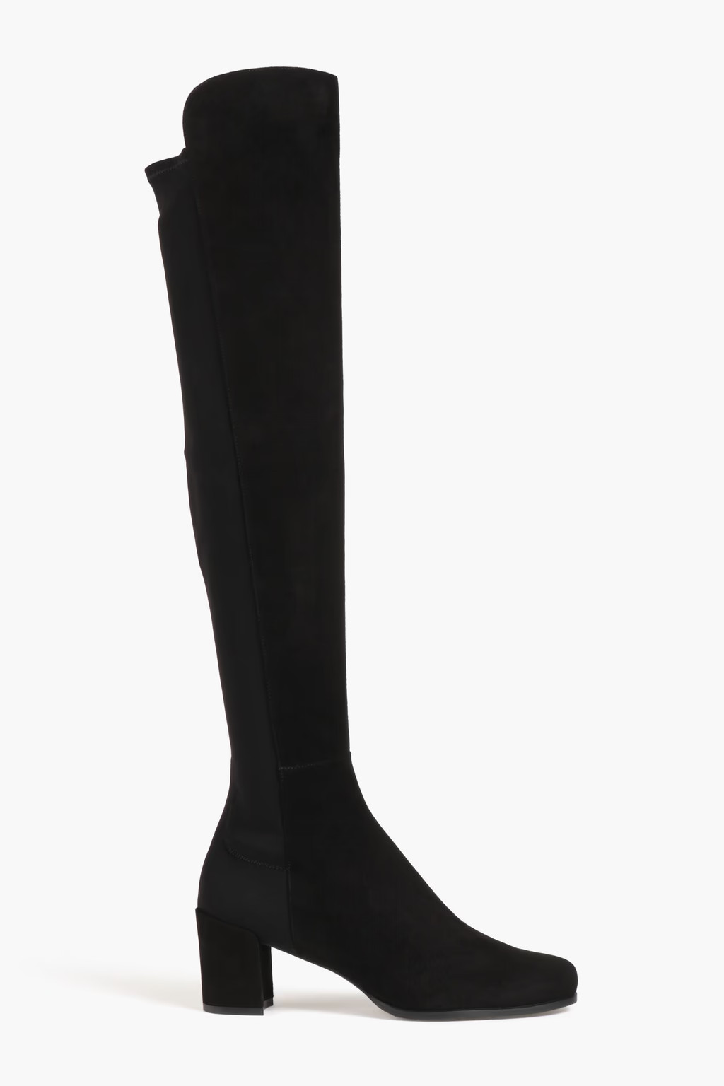 Suede and neoprene knee boots | The Outnet (US and CA)