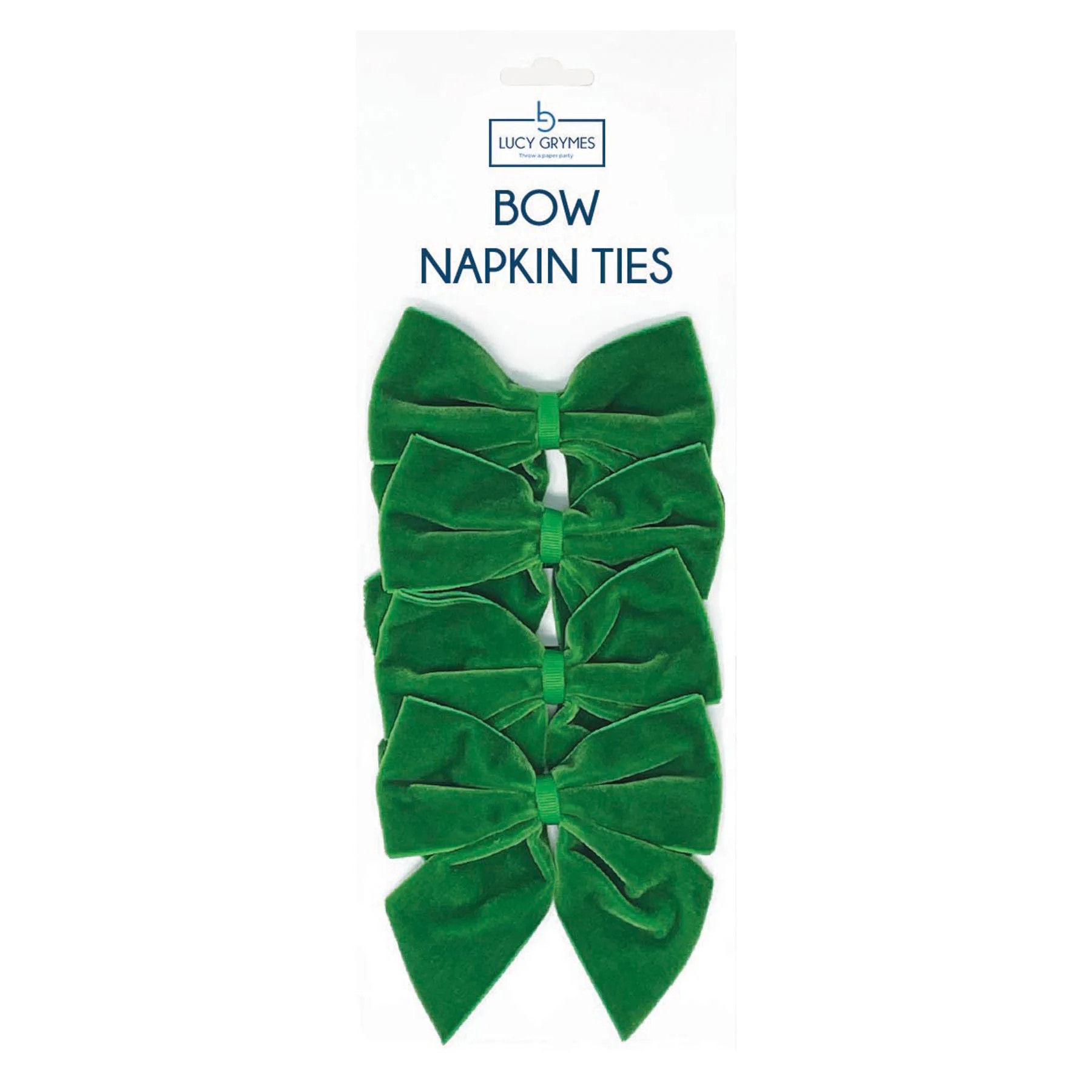 Green Bow Napkin Ties | Lucy Grymes Designs
