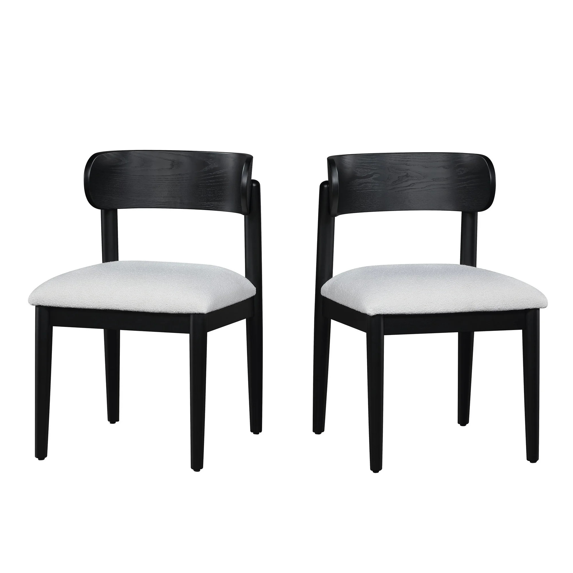 Beautiful Drew Dining Room Chair by Drew Barrymore, Rich Black Finish, 2 Pack | Walmart (US)