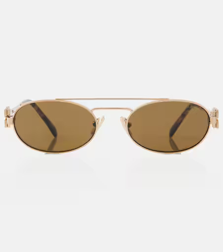 Logo oval sunglasses | Mytheresa (UK)