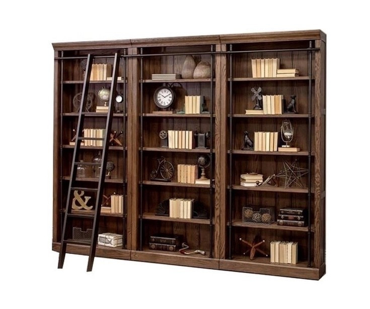 Bookcase with library ladder. 

#LTKStyleTip #LTKHome