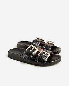 Marlow sandals in croc-embossed leather | J. Crew US